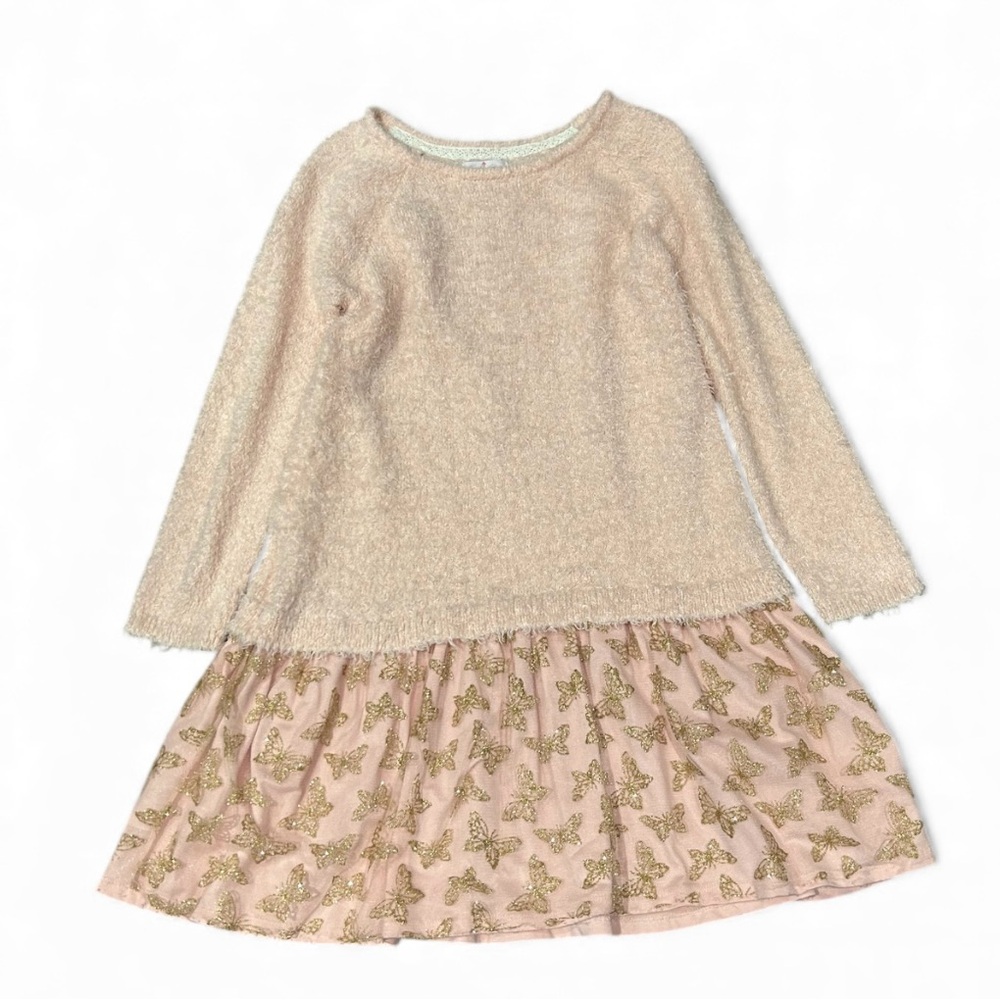 Laura Ashley Girls' Pink and Cream Dress